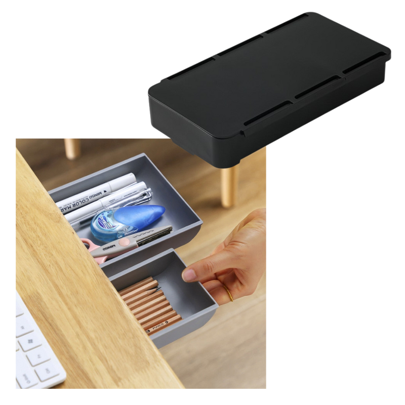 Organisateur de tiroir de bureau invisible