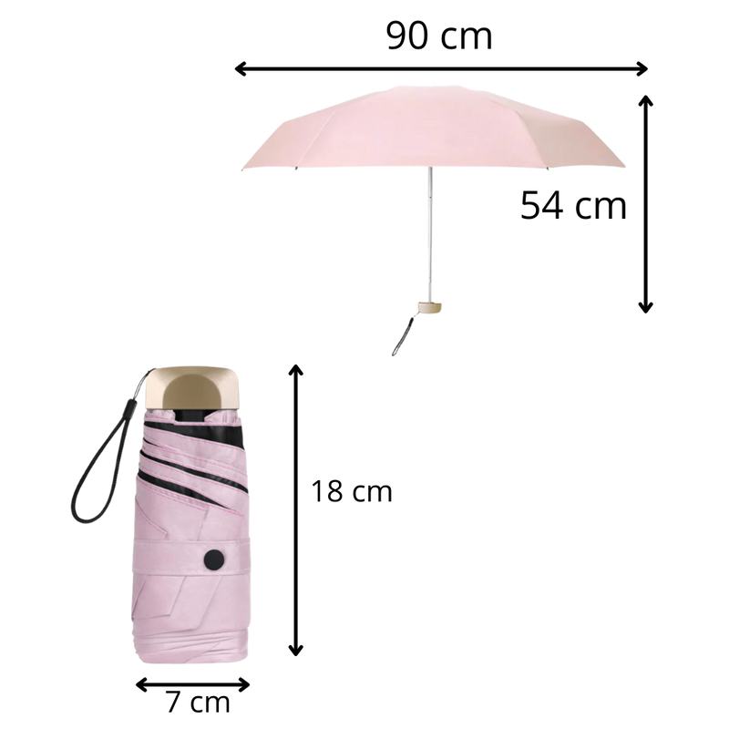 Parapluie de poche avec protection UV