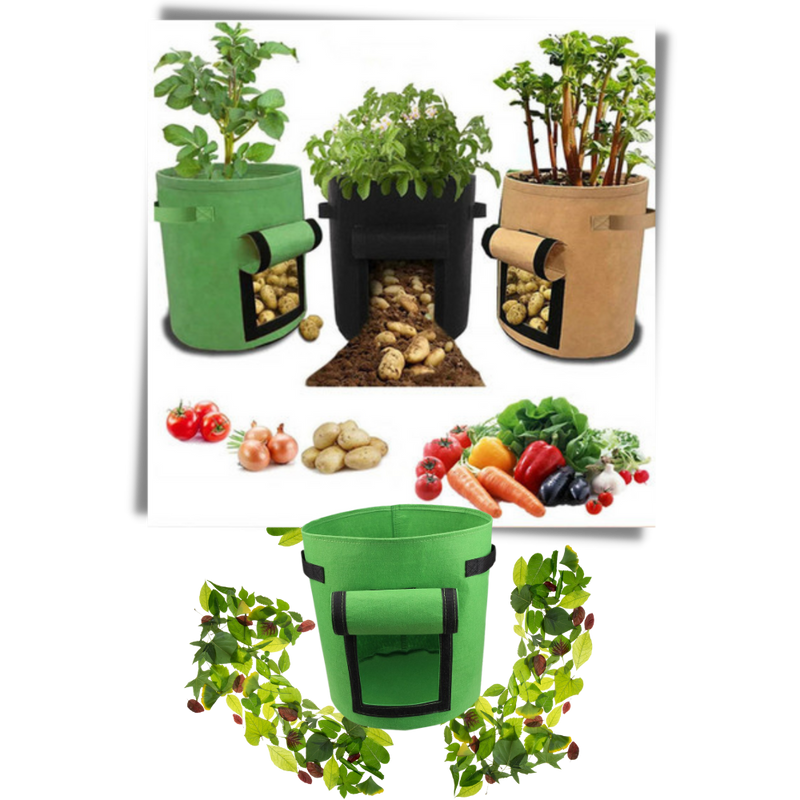 Pochette en tissu pour jardinière de légumes