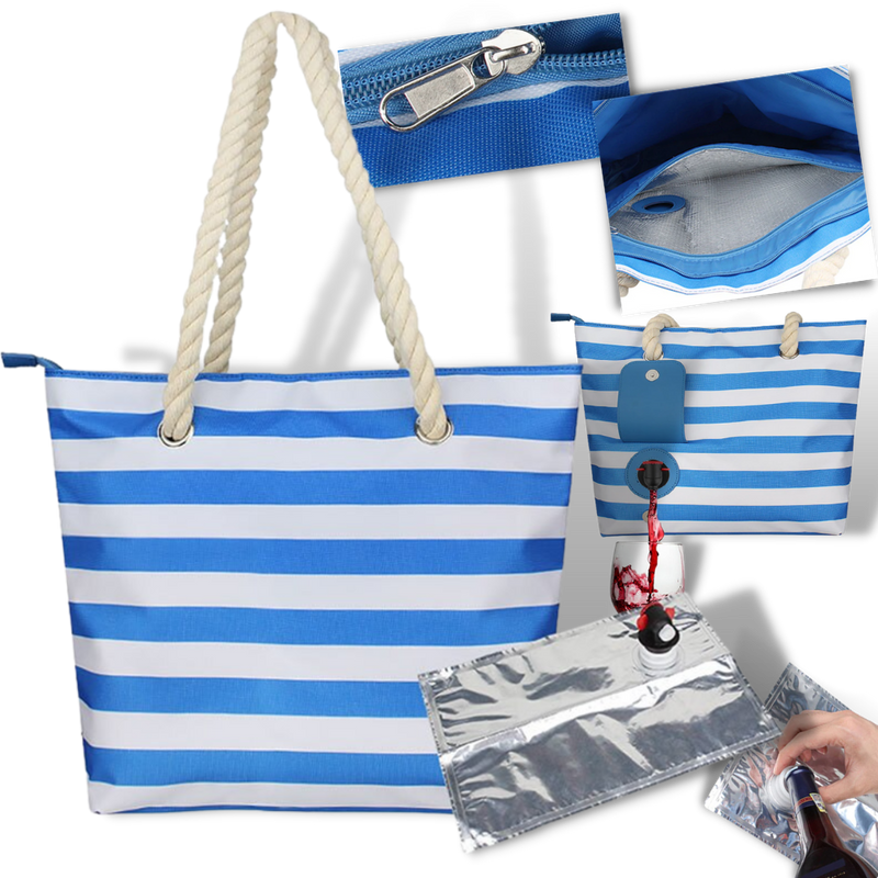 Sac à vin de plage