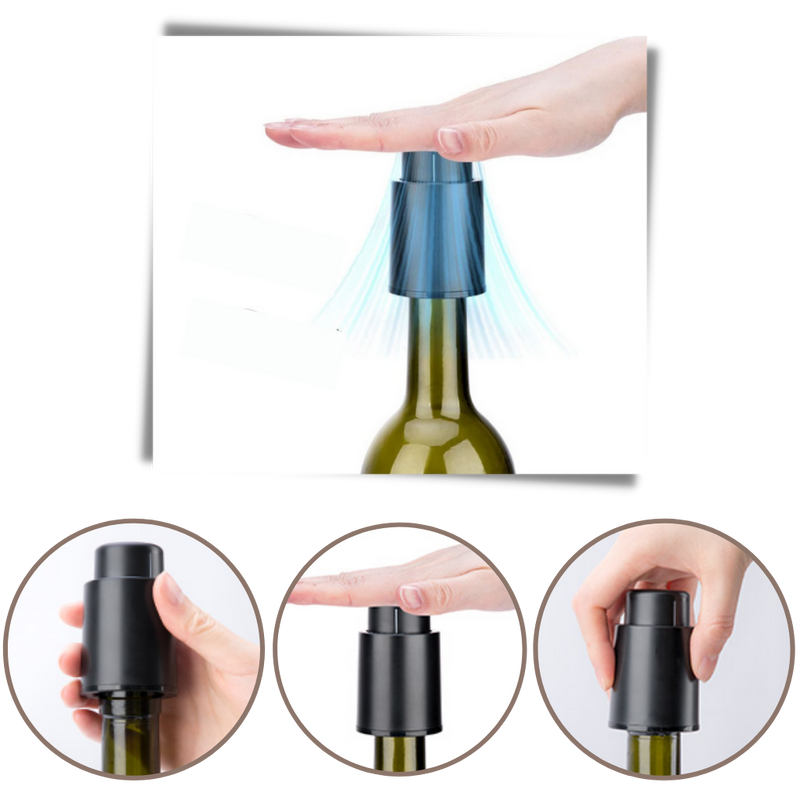 Bouchon vide d'air pour bouteilles de vin