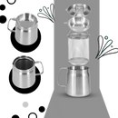 Friteuse en acier inoxydable 2 en 1