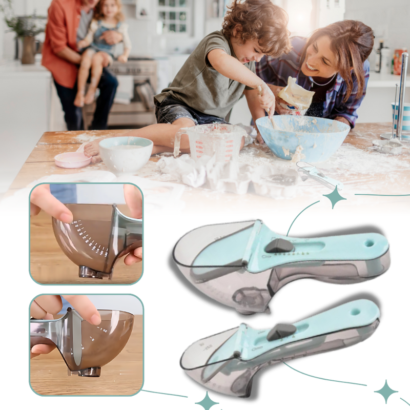 Cuillère à mesurer réglable 2 en 1