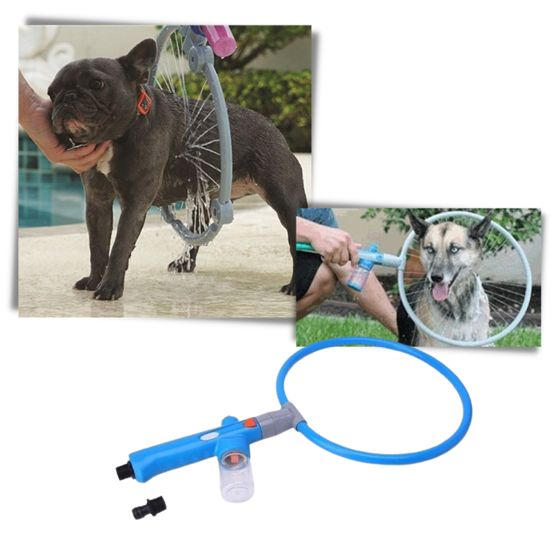 Douche à 360° pour animaux de compagnie