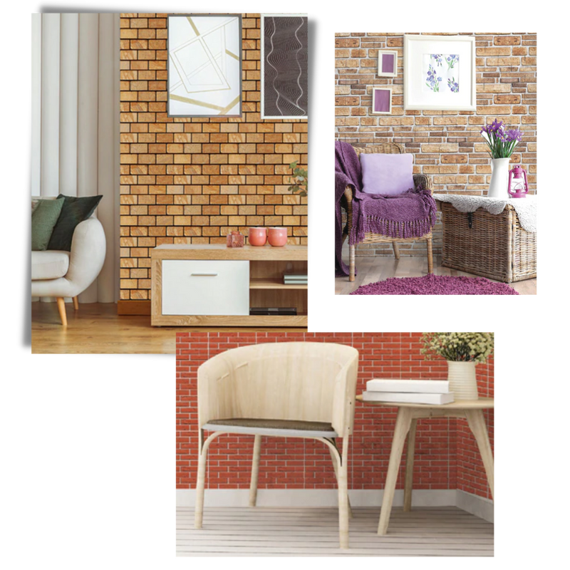 Carreaux muraux en mousse 3D à décoller et à coller