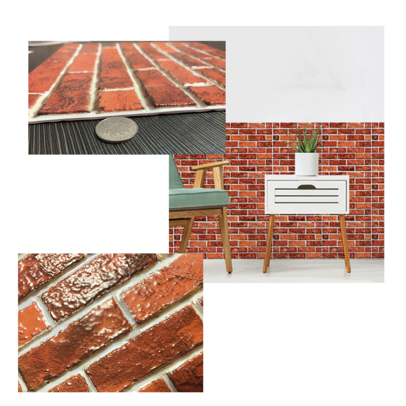 Carreaux muraux en mousse 3D à décoller et à coller