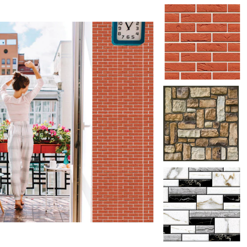 Carreaux muraux en mousse 3D à décoller et à coller