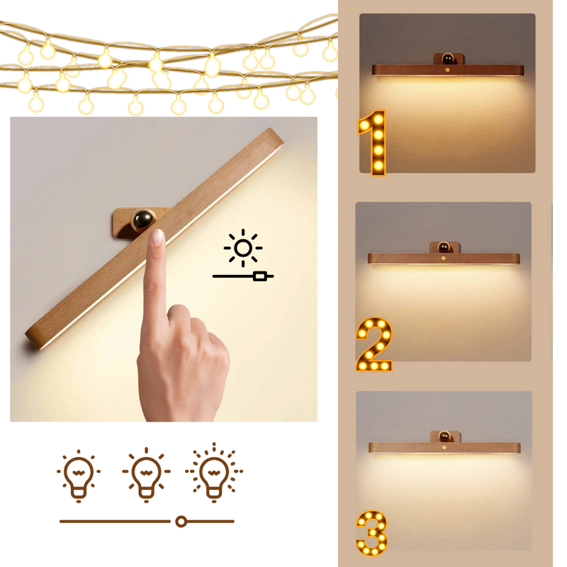 Barre lumineuse à trois niveaux de gradation