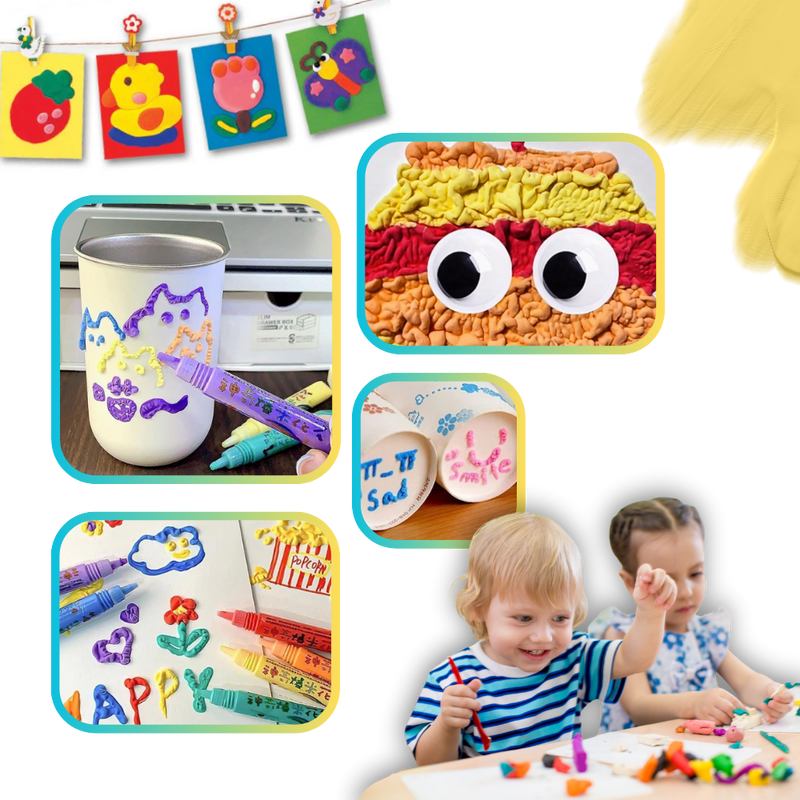 Stylo Pop Corn avec effet 3D