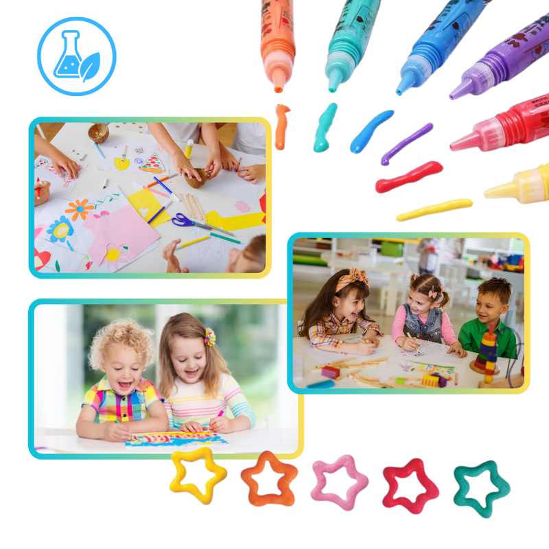 Stylo Pop Corn avec effet 3D