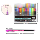 Set de 48 stylos gel pailletés