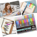 Set de 48 stylos gel pailletés