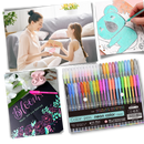 Set de 48 stylos gel pailletés