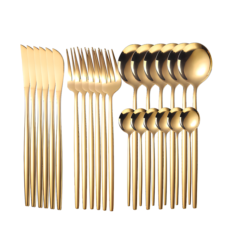 ✨ Plateau Rotatif de Luxe™ + Service de 48 Couverts Dorés OFFERT – Servez avec Élégance