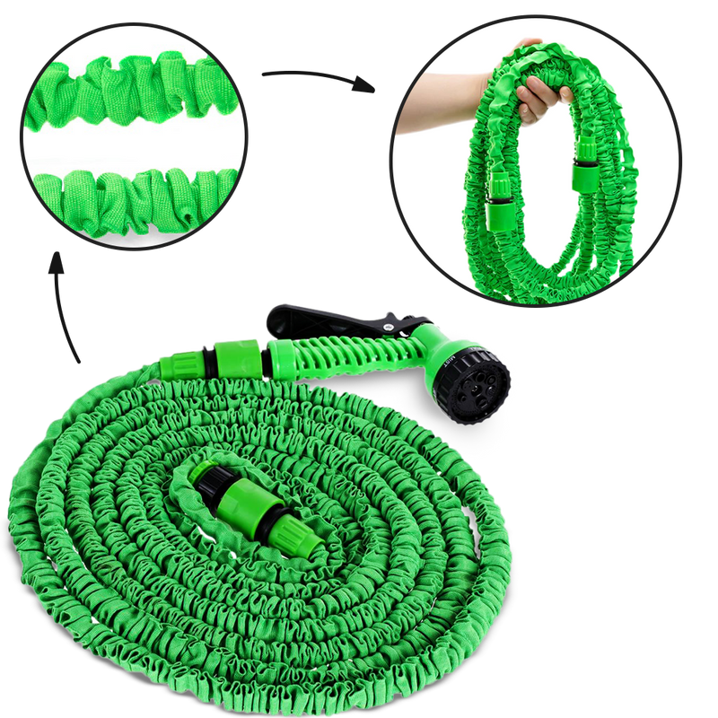 Tuyau d'arrosage extensible avec pulvérisateur