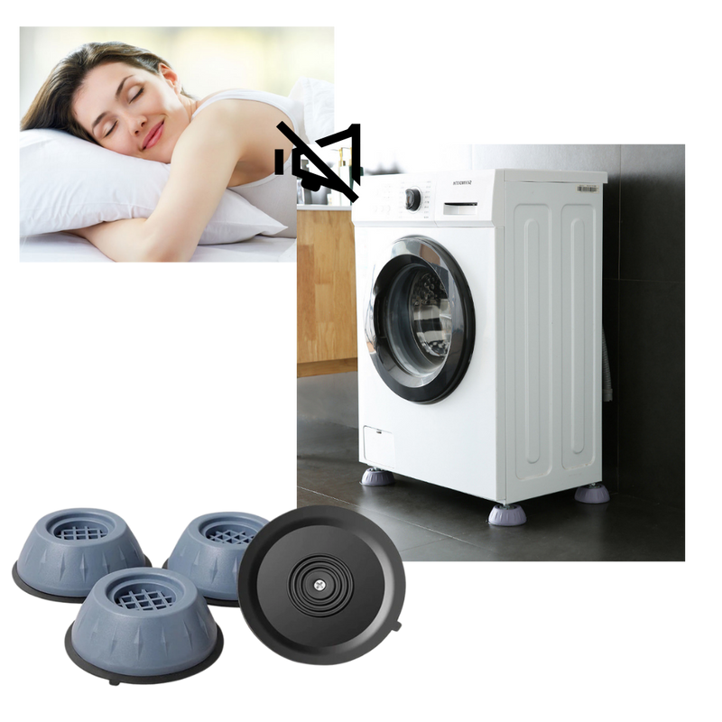 Lot de 4 patins en caoutchouc anti-vibrations