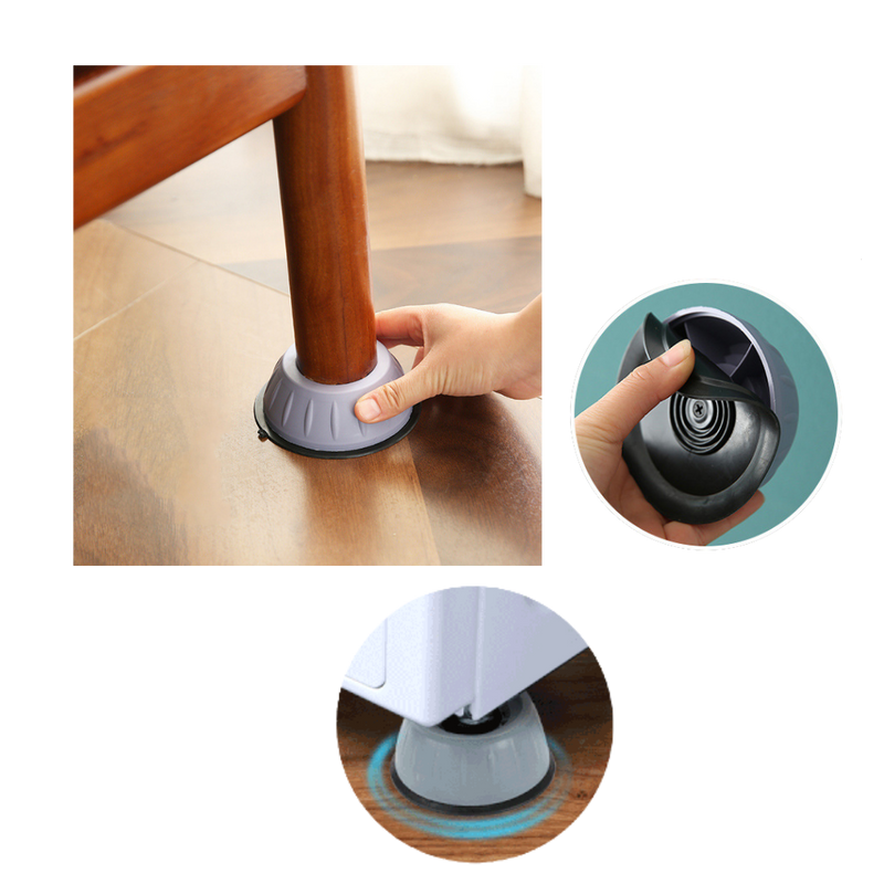 Lot de 4 patins en caoutchouc anti-vibrations