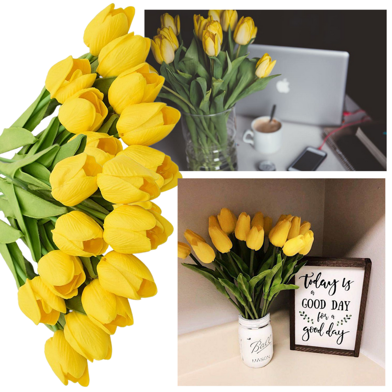 Fleur de tulipe artificielle (10 Pcs)