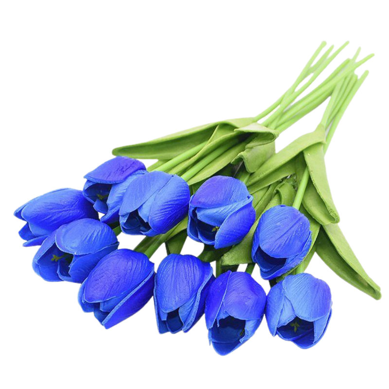 Fleur de tulipe artificielle (10 Pcs)