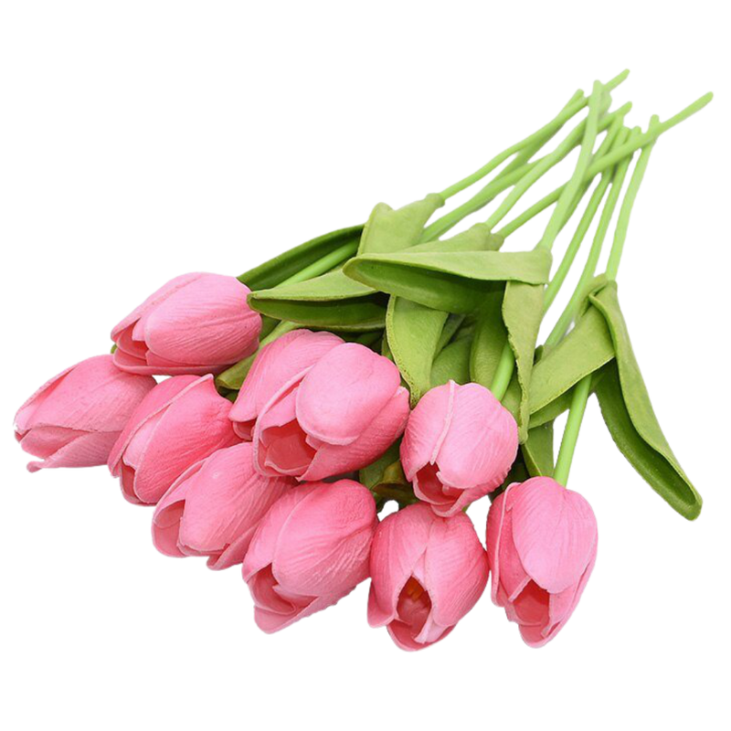 Fleur de tulipe artificielle (10 Pcs)