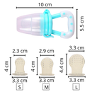 Tétine pour bébé à système de poussoir