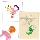 Tétine pour bébé à système de poussoir