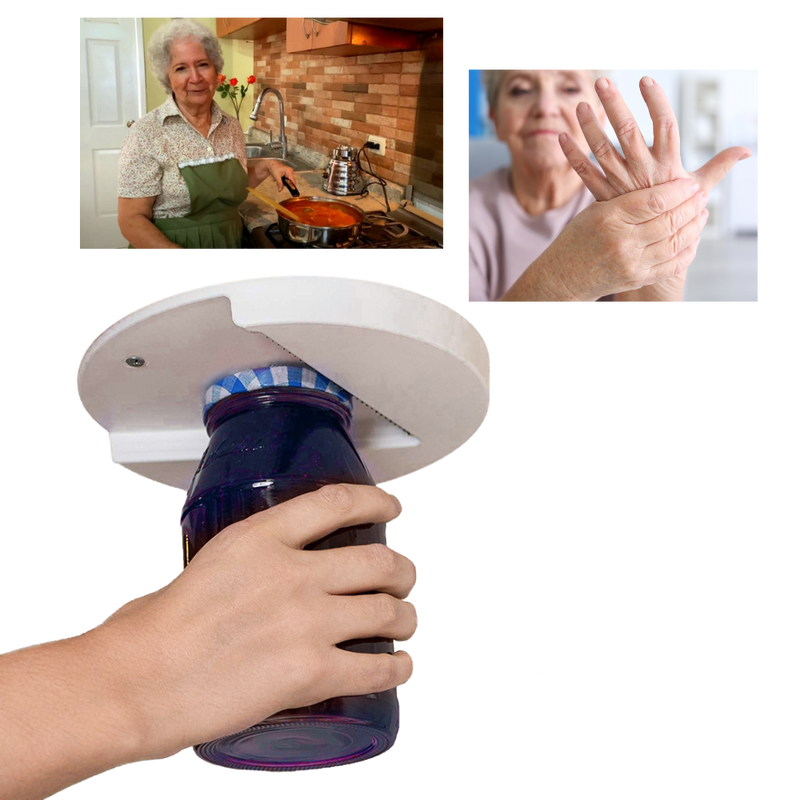 Ouvre-bocal sous armoire