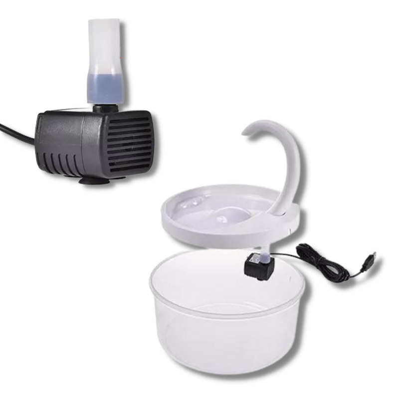 Fontaine d'eau automatique pour chat avec lumière LED