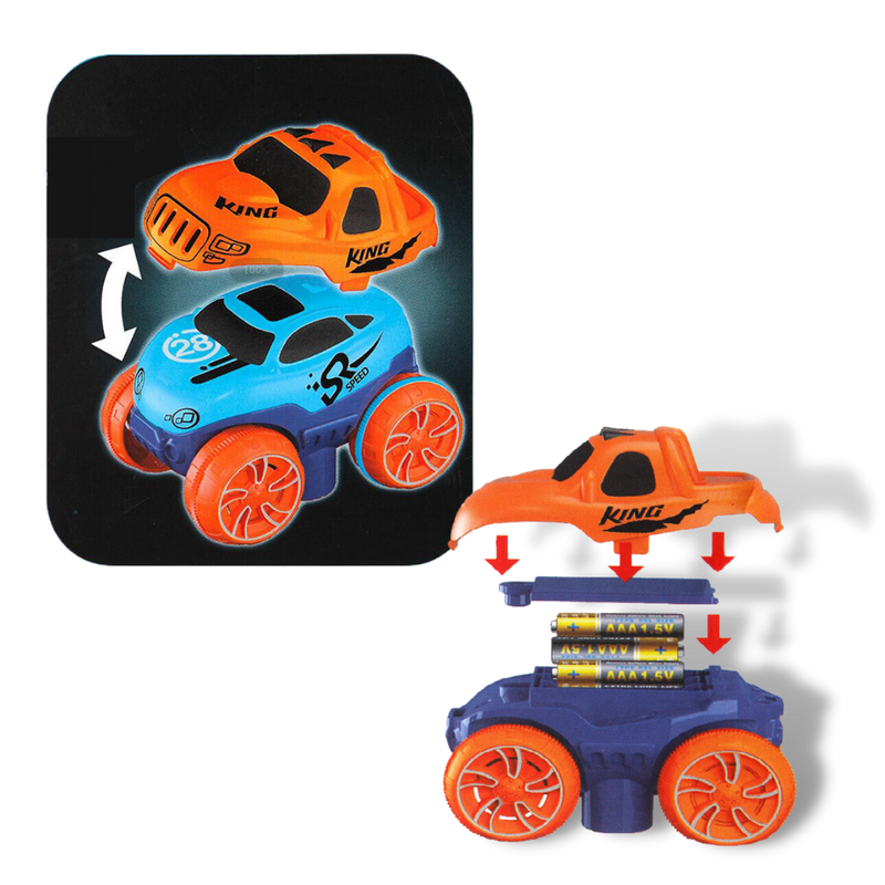 Circuit en Rails flexibles pour voitures