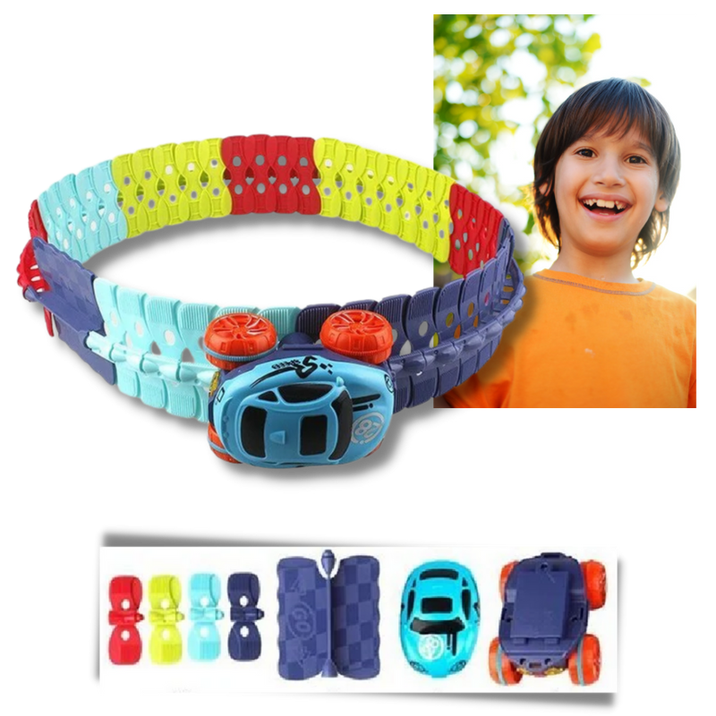 Circuit en Rails flexibles pour voitures