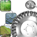 Tête de débrousailleuse en fil d'acier au carbone