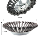 Tête de débrousailleuse en fil d'acier au carbone