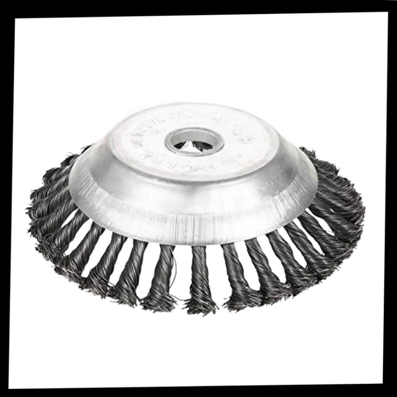 Tête de débrousailleuse en fil d'acier au carbone