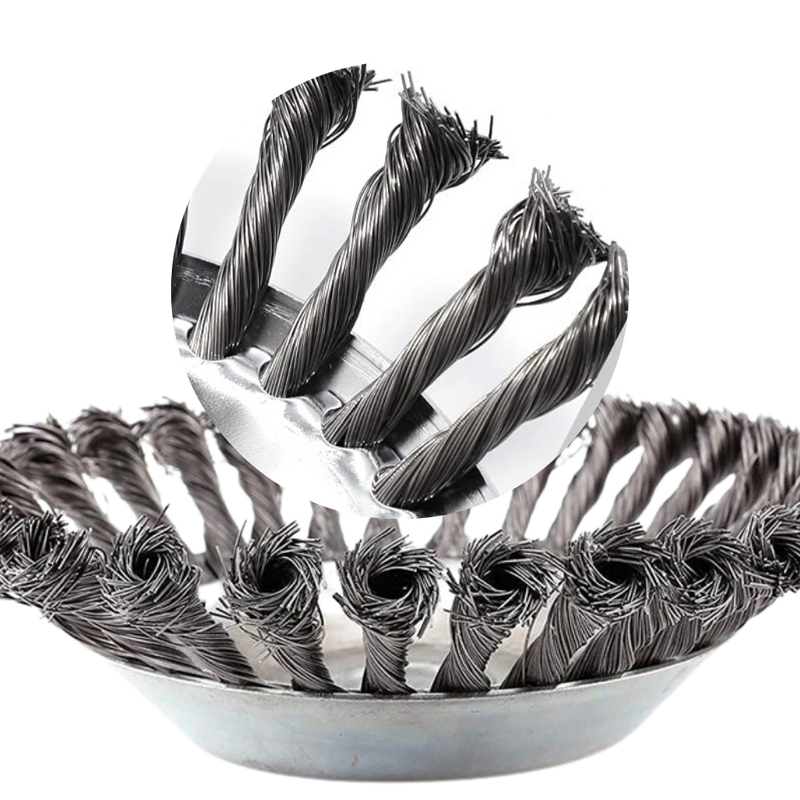 Tête de débrousailleuse en fil d'acier au carbone