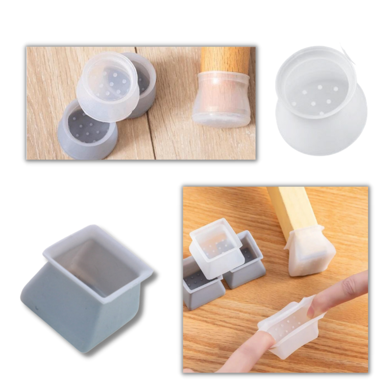 Pack de 8 protections en silicone pour pieds de meubles