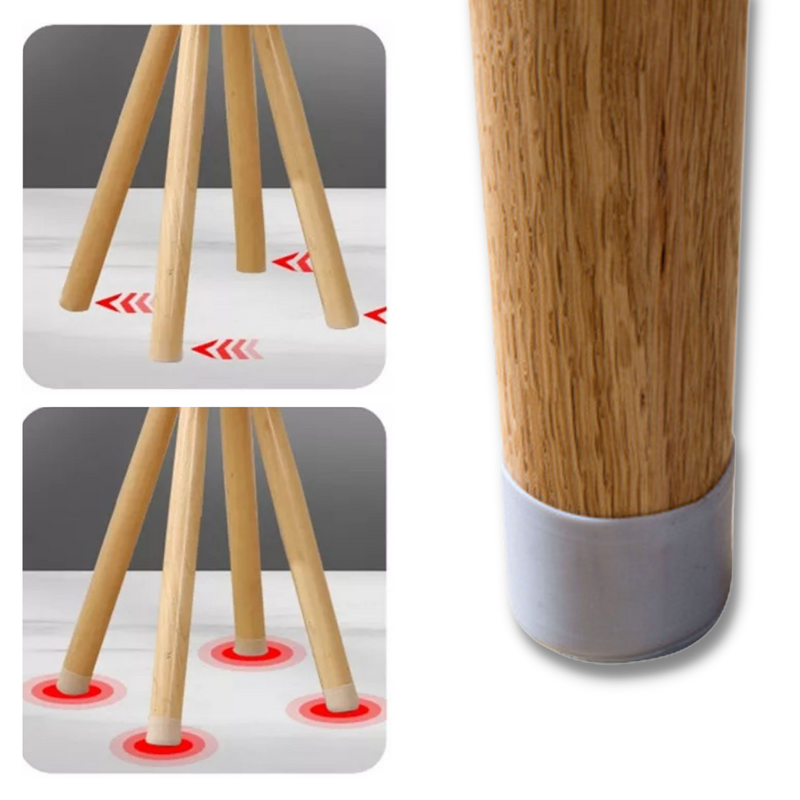 Pack de 8 protections en silicone pour pieds de meubles
