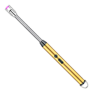 Briquet de cuisine rechargeable et résistant au vent