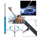 Briquet de cuisine rechargeable et résistant au vent