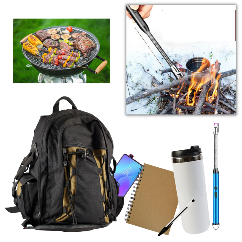 Briquet de cuisine rechargeable et résistant au vent