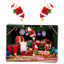 Décoration électrique en forme de Père Noël qui escalade