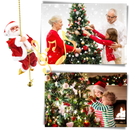 Décoration électrique en forme de Père Noël qui escalade