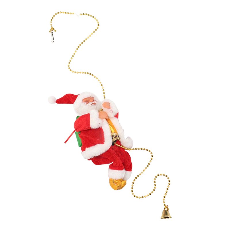 Décoration électrique en forme de Père Noël qui escalade