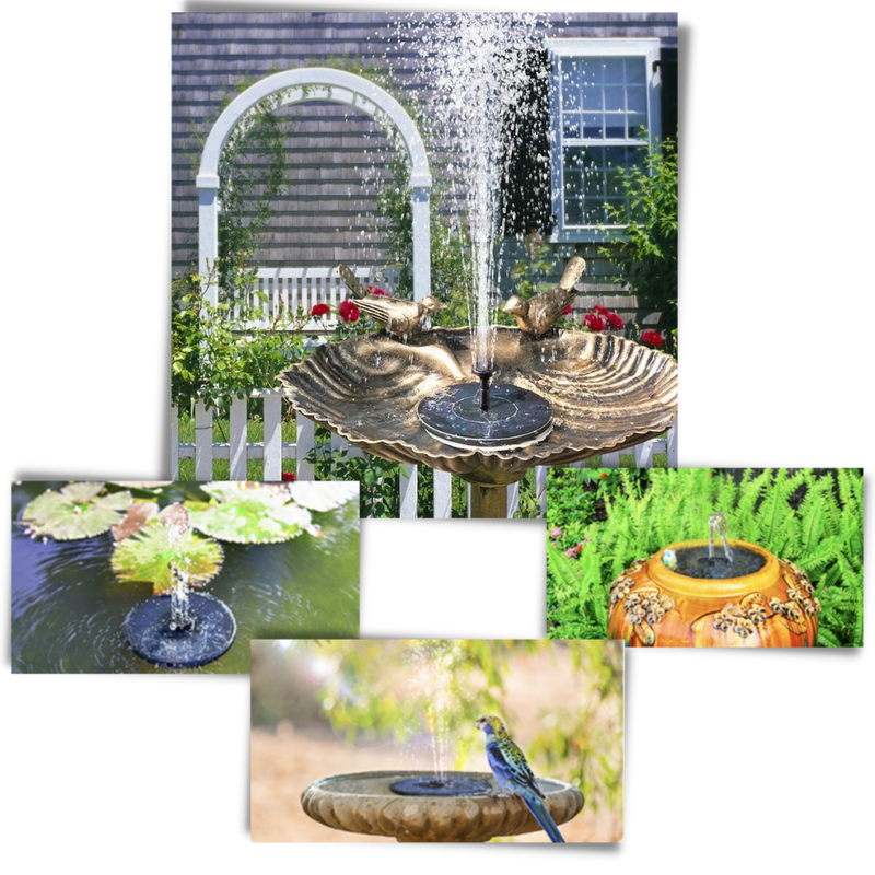 Fontaine flottante à énergie solaire