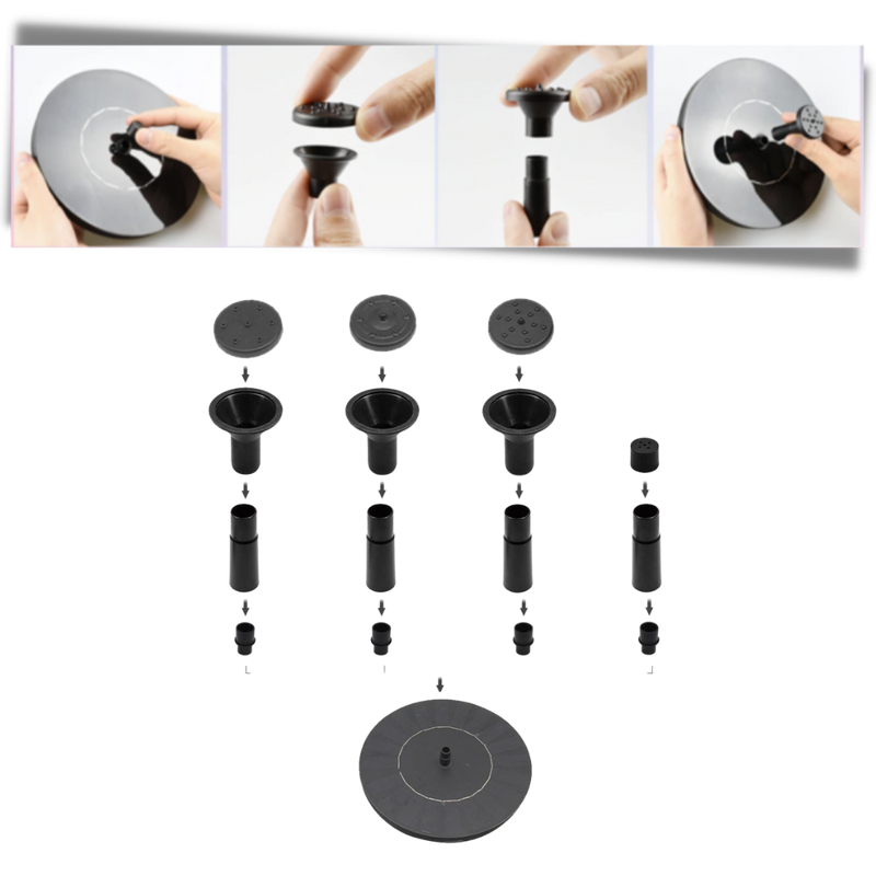 Fontaine flottante à énergie solaire