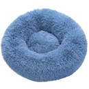 Lit en peluche en forme de donut pour animaux de compagnie