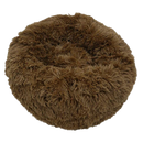 Lit en peluche en forme de donut pour animaux de compagnie