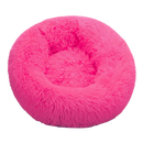 Lit en peluche en forme de donut pour animaux de compagnie