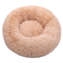 Lit en peluche en forme de donut pour animaux de compagnie