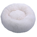 Lit en peluche en forme de donut pour animaux de compagnie