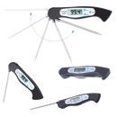 Thermomètre alimentaire numérique pliable à lecture instantanée